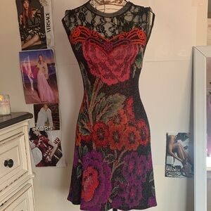 CECILIA PRADO Floral Lace Women's Dress